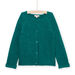 Strickjacke in dunklem Türkis