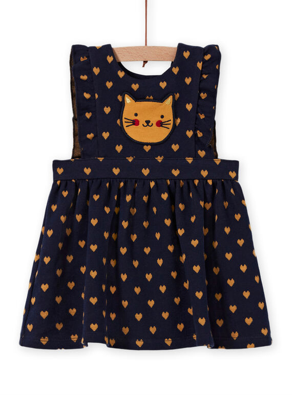 Baby Mädchen navy blau milano Kleid MIMIXROB1 / 21WG09J1ROB070