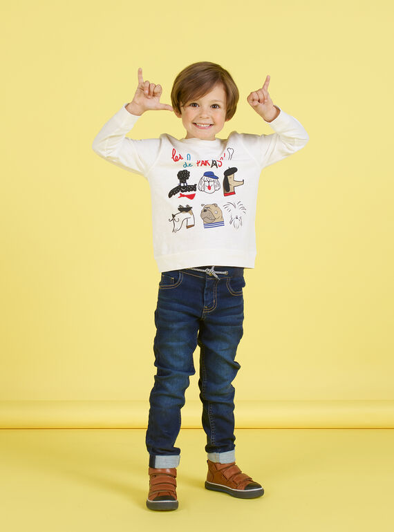 Gummizug-Jeans für Jungen MOMIXJEAN / 21W902J1JEAP274