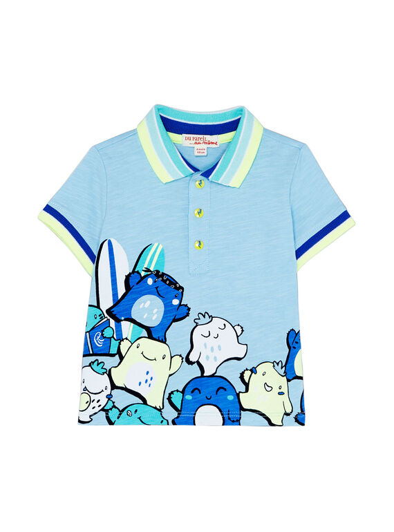 Blaues Polohemd JUQUAPOL / 20SG10R1POLC218