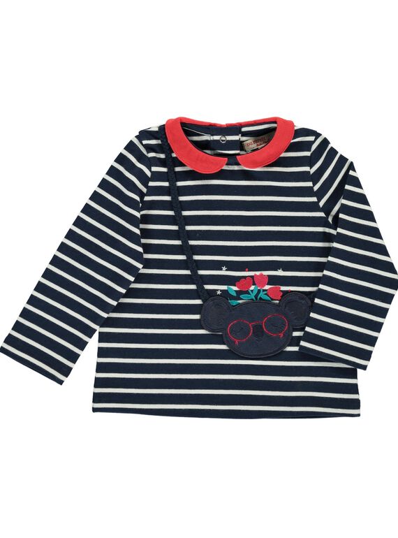 Baby girls' fancy long-sleeved T-shirt DITRIBRA / 18WG09D1BRA099