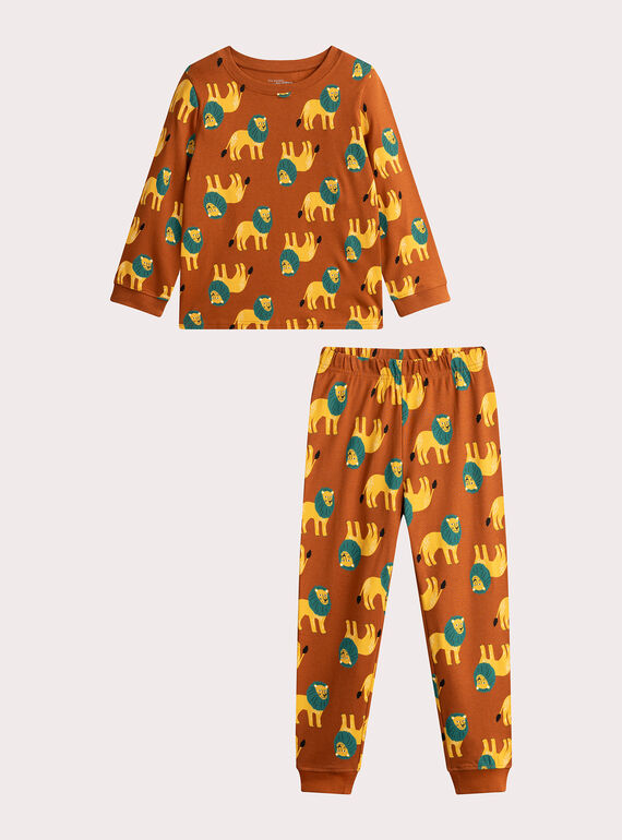 Pyjama mit Löwendruck für Jungen  VEGOPYJLION / 24WH1273PYJ817