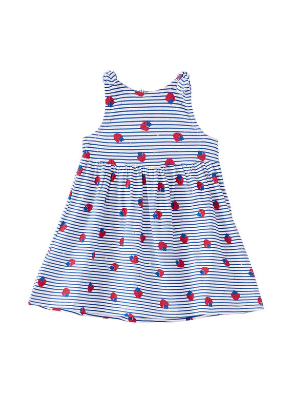 Bedrucktes Baby-Strandkleid für Mädchen JIPLAROB1 / 20SG09X1ROB000