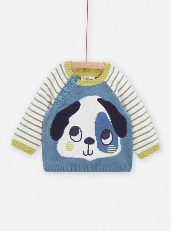 Blauer Pullover VUGAPUL / 24WG1011PULC237