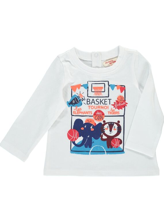 Baby boys' long-sleeved T-shirt CUDETEE2 / 18SG10F2TML000