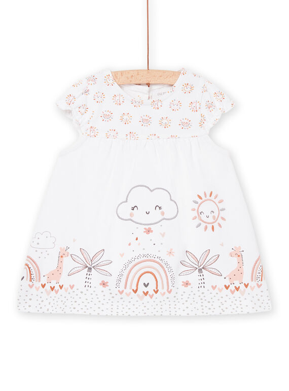 Kleid mit ausgefallenem Aufdruck ROU1ROB / 23SF0361ROB000