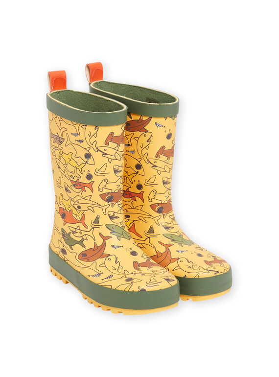 Ausgefallene Hai-Regenstiefel Kind Junge NOPLUISHARK / 22KK3661D0C400