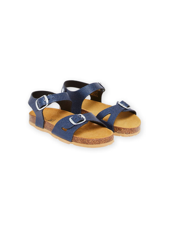 Marineblaue Sandalen Kind Mädchen NANULEA / 22KK3545D0E070