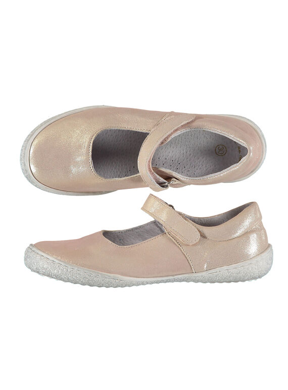 Mary Janes aus schillerndem Leder für draußen Mädchen  FFBABMATER / 19SK35C2D13030