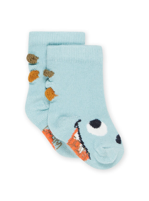 Socken mit Dinosauriermuster und Schuppenausschnitten RYUMAGCHO1 / 23SI1073SOQC242