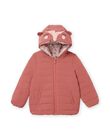 Reversible Kapuzenjacke mit einfarbiger Seite und Seite mit Blumenmuster PAFOXDOUNE / 22W901F3D3ED321