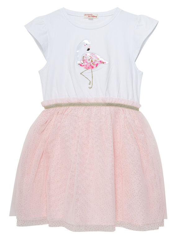 Weißes Kleid JAPOEROB4 / 20S901G1ROB000