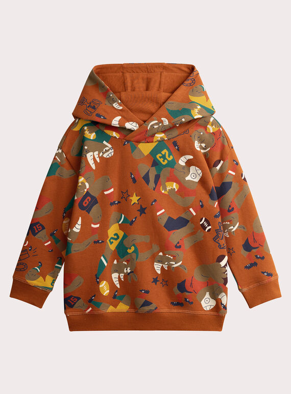 Orangefarbenes Sweatshirt VOKOSWE / 24W90231SWEF519