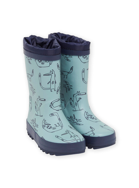 Regenstiefel mit Fuchsdruck POPLUIFOX / 22XK3611D0CC218