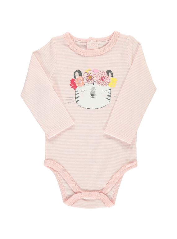 Girls' long-sleeved bodysuit CEFIBODCHA / 18SH13T2BDL099