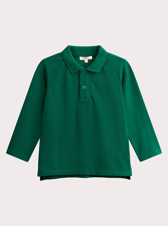 Grünes Poloshirt für Jungen VOJOPOL2 / 24W902G2POLG611