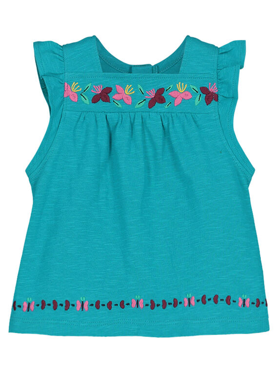 Baby-T-Shirt mit Stickerei für Mädchen FITUTI2 / 19SG09F2TMC202