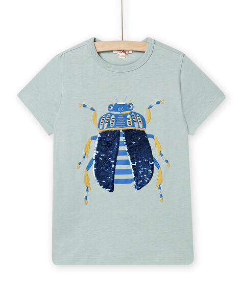 Wendbares Käfer-T-Shirt mit Pailletten für Kind Junge NOSANTI6 / 22S902S6TMC614