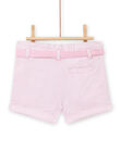 Baby Mädchen rosa gestreifte Shorts NIFICSHO2 / 22SG09U1SHOD303