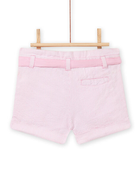 Baby Mädchen rosa gestreifte Shorts NIFICSHO2 / 22SG09U1SHOD303