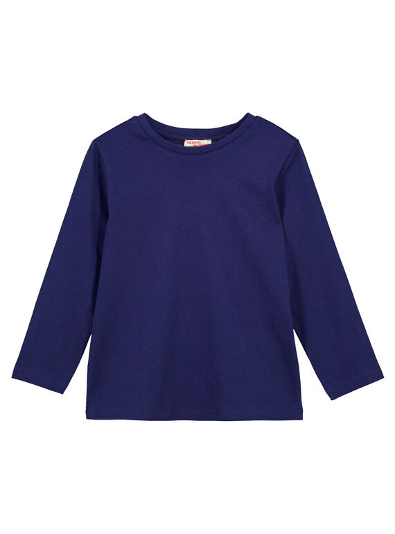 Langarm-T-Shirt Uni MARINEBLAU GOESTEE2 / 19W902U1D32070