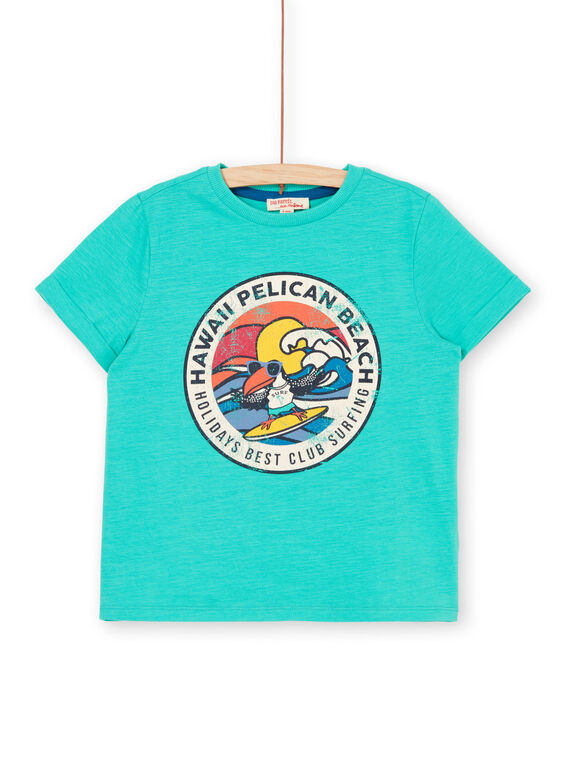 T-shirt kurze Ärmel grün Kind Junge LOBONTI6 / 21S902W1TMC600