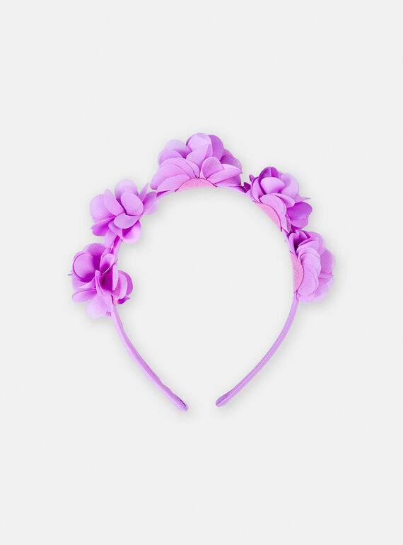 Haarreifen mit 3D-Blumen für Mädchen in Rosa TYAJOSERR3 / 24SI01E3TET326