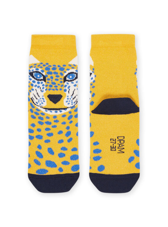 Socken mit Leoaprd-Muster RYOJOCHO3 / 23SI0274SOQB105