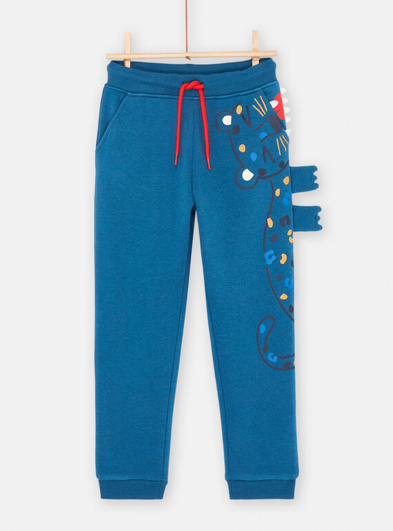Blauer Jogginganzug mit Panthermotiv, Jungen SOFORJOG / 23W902K1JGBC226
