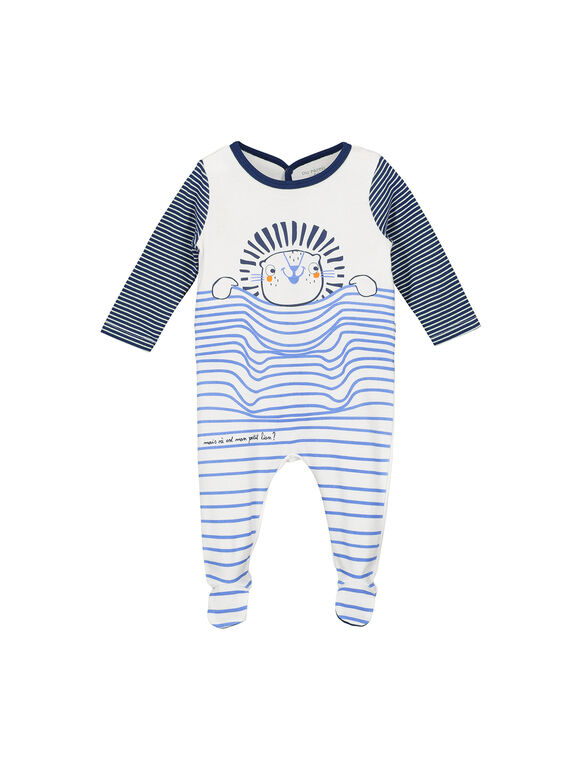 Strampler aus Samt für Babys Jungen FEGAGRELIO / 19SH1494GRE000