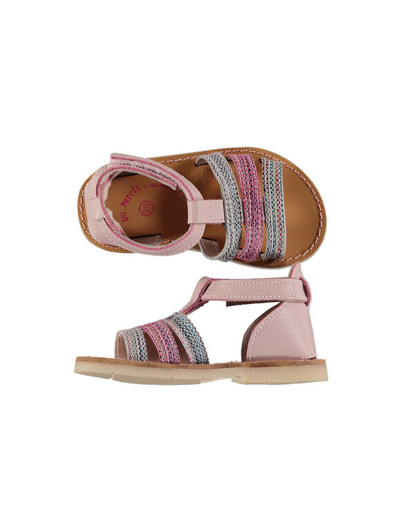 Sandalen aus Leder für draußen Babys Mädchen FBFSANDISA / 19SK37K2D0E030