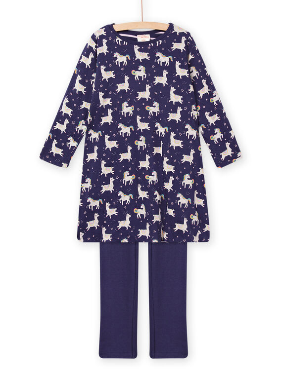 Wende-Nachthemd und Leggings-Set Kind Mädchen MEFACHULAM / 21WH1191CHNC202