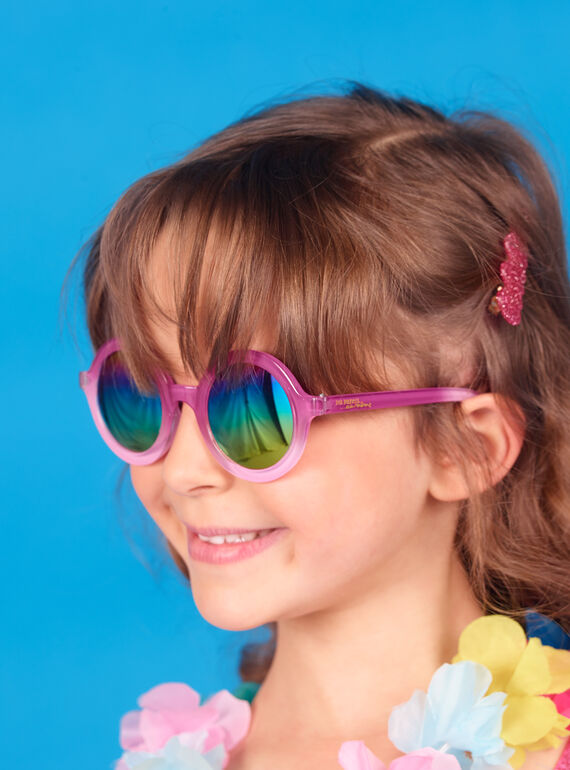Rosa Sonnenbrille Kind Mädchen LYAMERLUN2 / 21SI01D2LUN304
