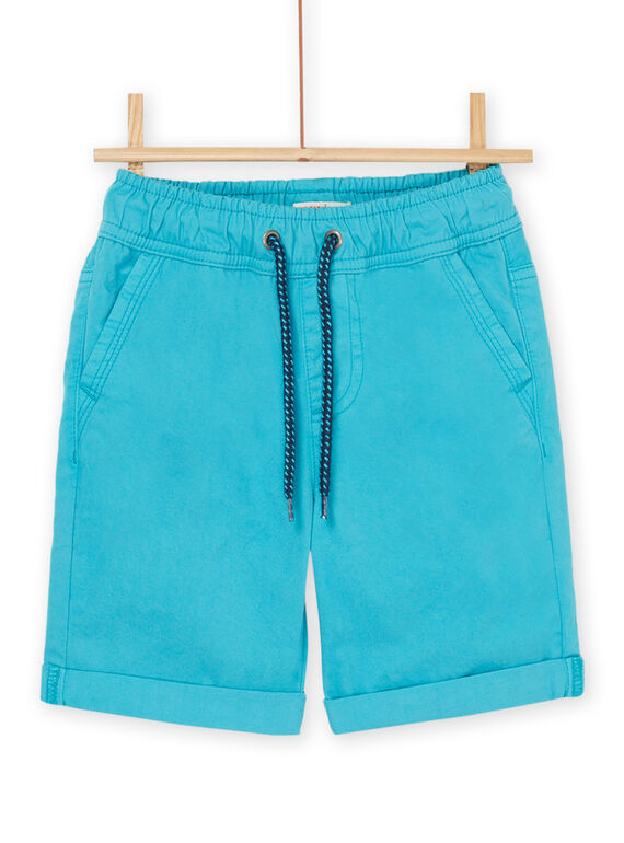 Türkisfarbene Bermuda-Shorts aus Leinen ROJOBERMU3 / 23S90291BER202