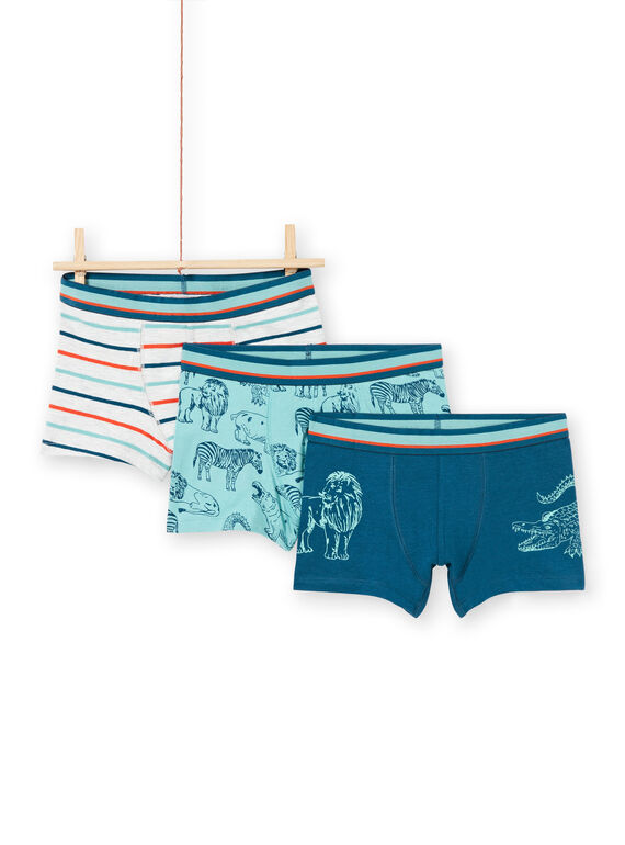 Boy's 3 sortierte Boxershorts MEGOBOXSAV / 21WH12B6BOXA010