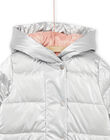 Silberne Daunenjacke mit Kapuze PALONDOUN2 / 22W901G1D3E956