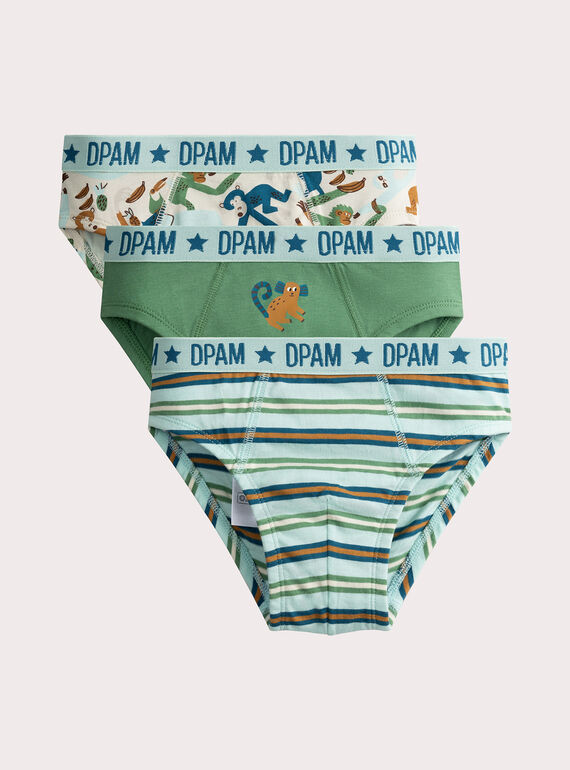 3er Set Slips mit Anamalier Print für Jungen  VEGOSLIJUN / 24WH1282D5L204