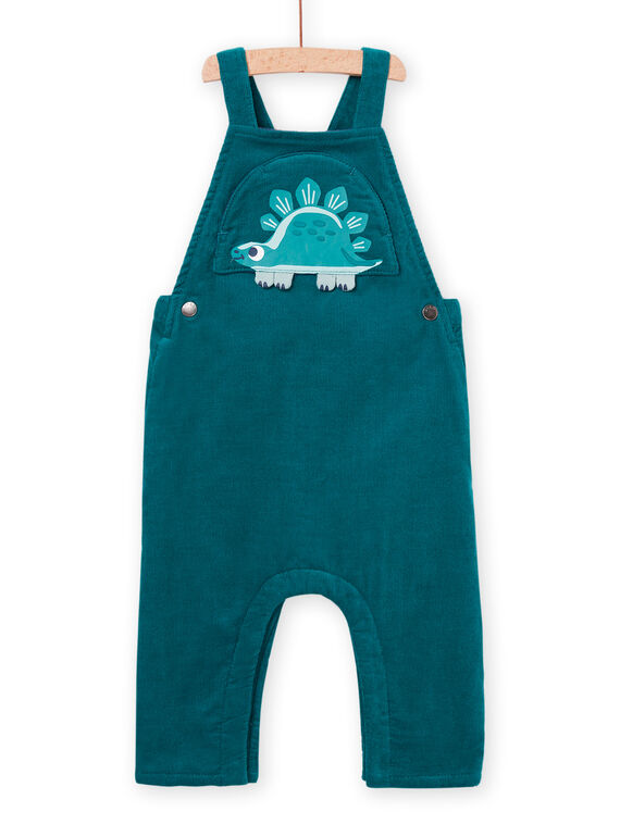 Grüne wendbare Latzhose aus Samt PUPRISAL1 / 22WG10P2SAL060