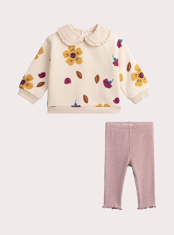 Pullover und Leggings Set für Baby Mädchen  VIBAENS / 24WG09Q1ENS311