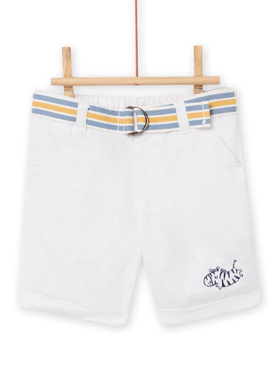 Weiße Shorts Baby Junge NUSOBER / 22SG10Q1BER000
