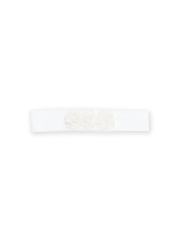 Weißes Stirnband mit 3 Blumen in 3D-Optik RYINEOBAN2 / 23SI09O1BAN000