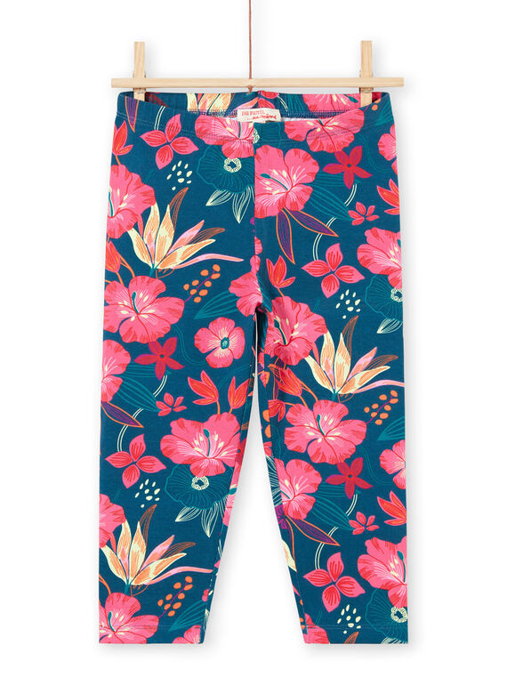 Leggings navy blau Kind Mädchen LYABONLEG / 21SI01W1CAL716