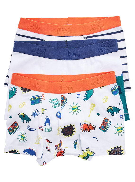 Weiße Boxershorts JEGOBOXDINO / 20SH1231BOX000