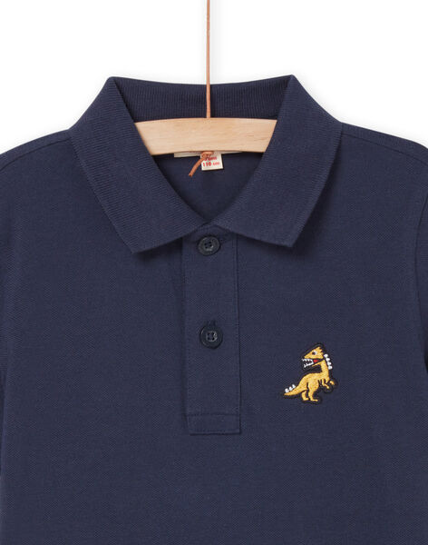 Polo-Shirt aus Piqué mit Dinosaurier-Badge ROJOPOL1 / 23S90272POL705