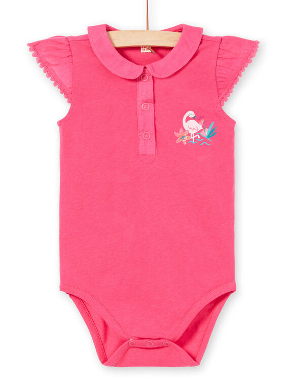 Rosa ausgefallene Baby-Mädchen-Bodysuit LIBONBOD / 21SG09W1BOD302