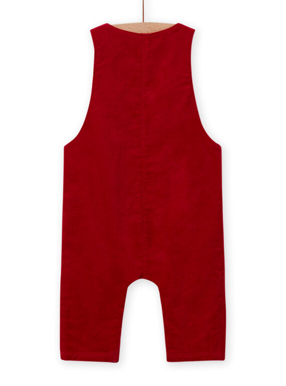 Roter Cord-Overall für Baby-Jungen mit Fantasie-Motiv MUFUNSAL1 / 21WG10M2SAL510