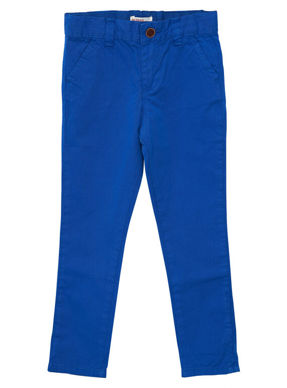 Kobaltblaue Chinohose für Jungen JOJOPACHI5 / 20S90241D2B703