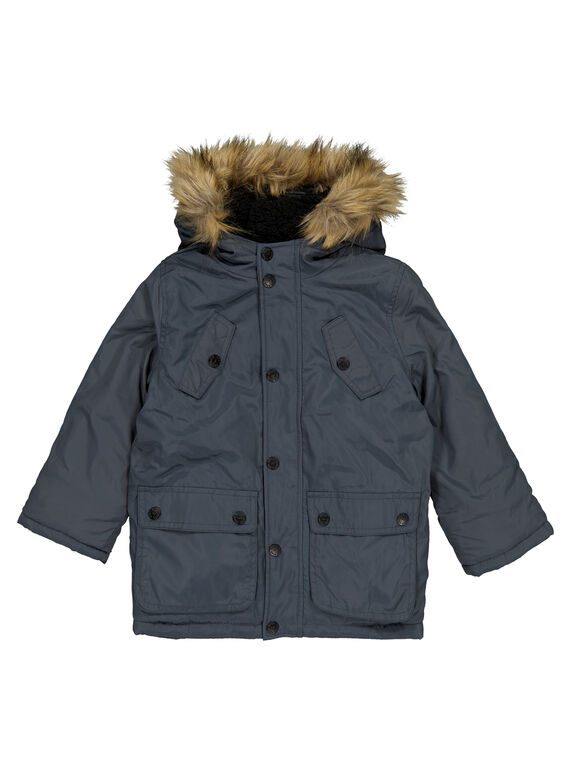 Warm gefütterter Parka Stahlblau GOGROPAR1 / 19W90288PARC202