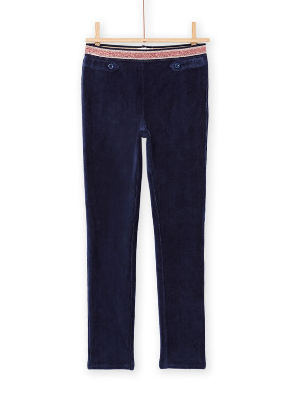 Weiche Samthose in Marineblau PAJOMIL3 / 22W901D2PAN070
