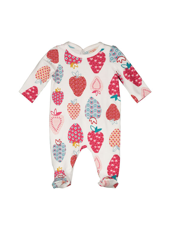 Strampler aus Baumwolle für Babys Mädchen FEFIGREMED / 19SH1346GRE099